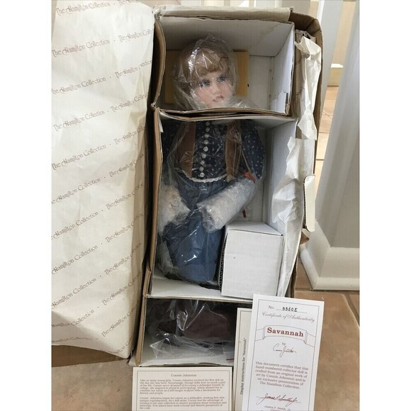 The Hamilton Collection Other - Hamilton Collection Savannah Porcelain Doll 16" Cowgirl By Connie Johnston 1993